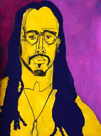 Mr Devin;
2018; watercolor charcoal oil pastel on paper, 24 x 18" Mr Devin;
2018; watercolor charcoal oil pastel on paper, 24 x 18"